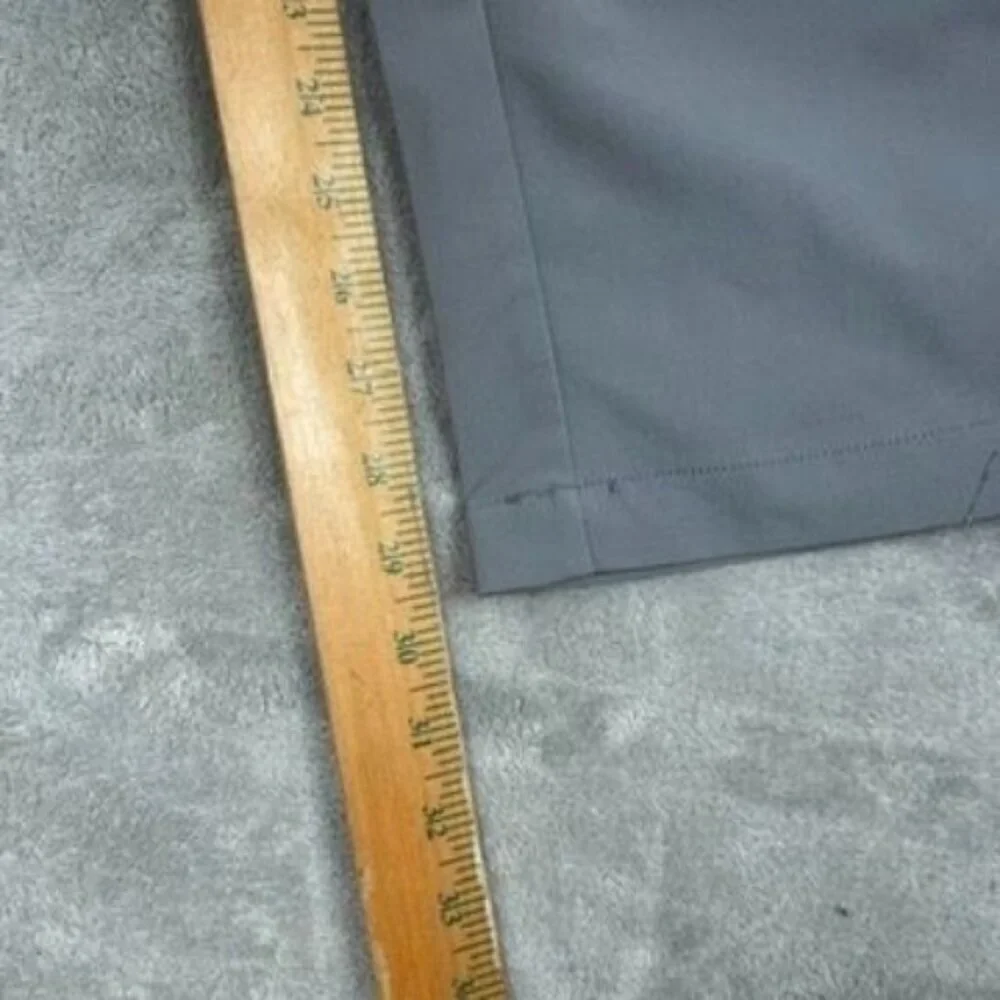 Banana Republic Mens Gray Dress Pants Size 36x30 Polyester Slim Fit 6980